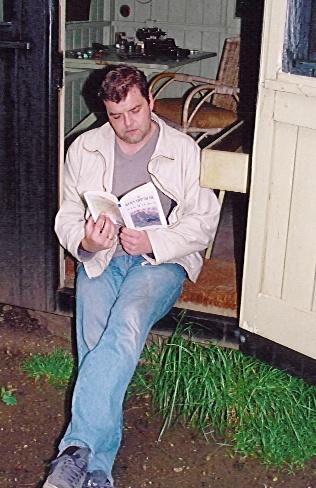 Mark studies his script